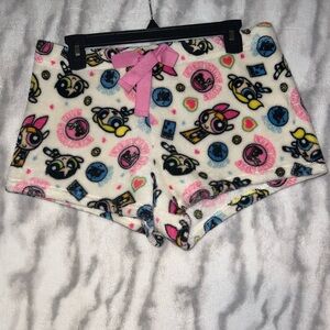 Powerpuff Girls Plush Lounge Shorts - Juniors XL